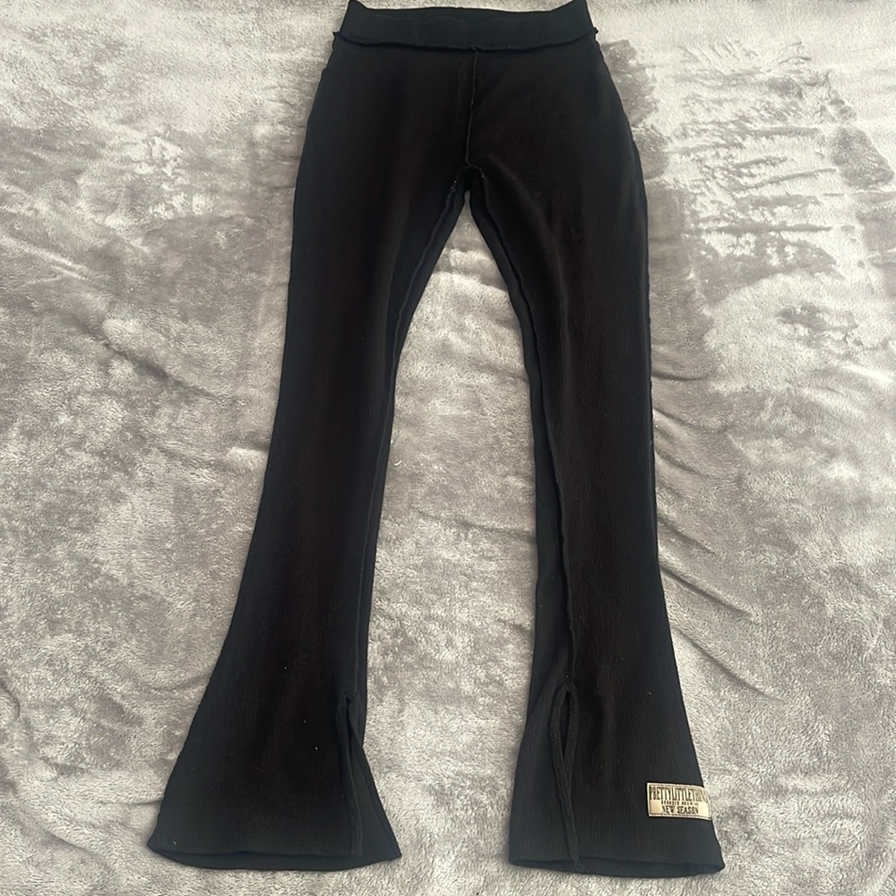Ribbed track pants